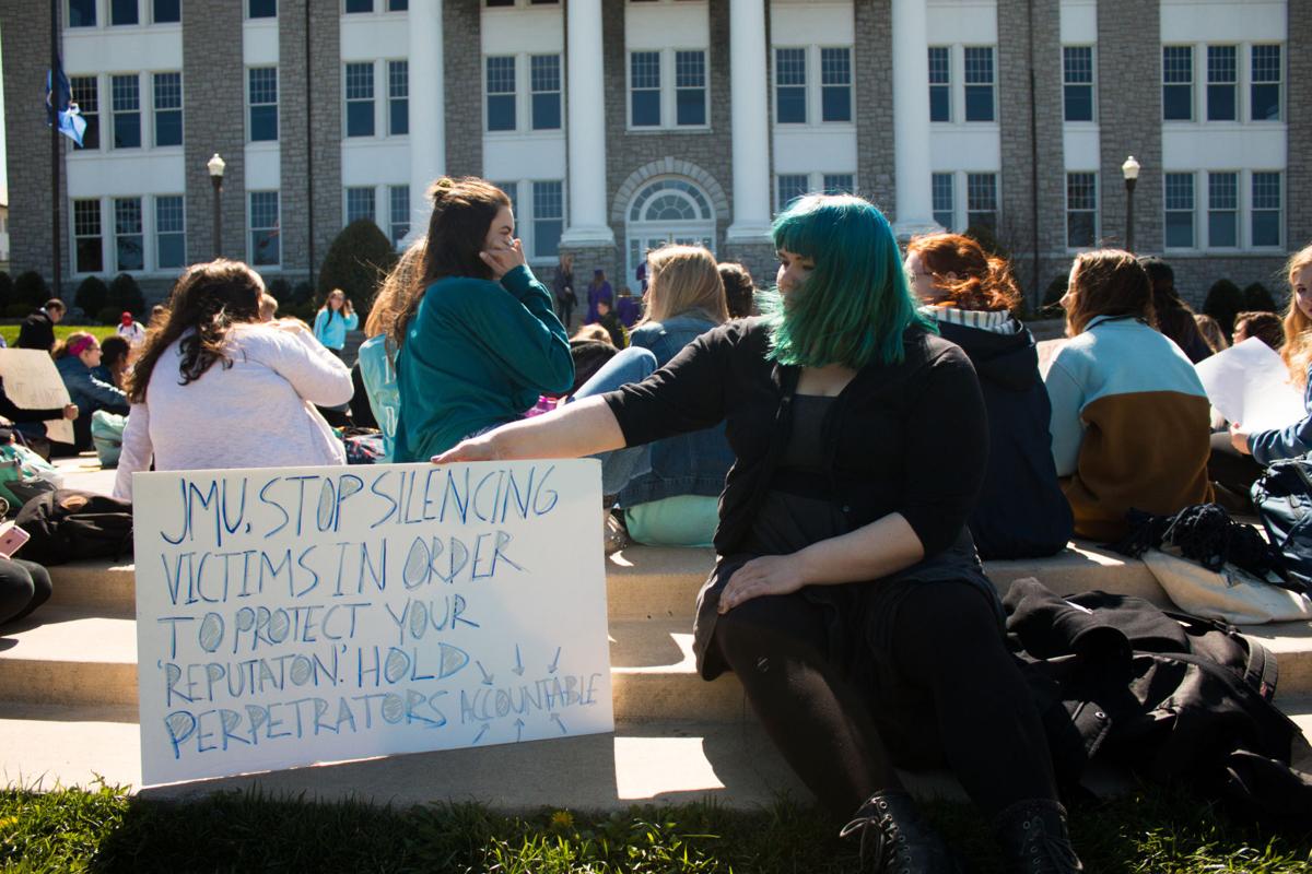JMU students engage in the Silent Protest Against Sexual Violence