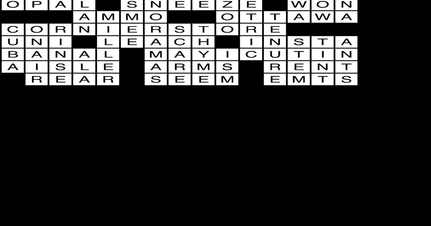 Crosword Puzzle Answers: August 29, 2024 | Site | breezejmu.org