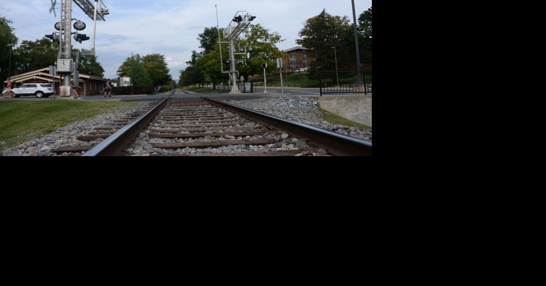 Crossing train tracks safely