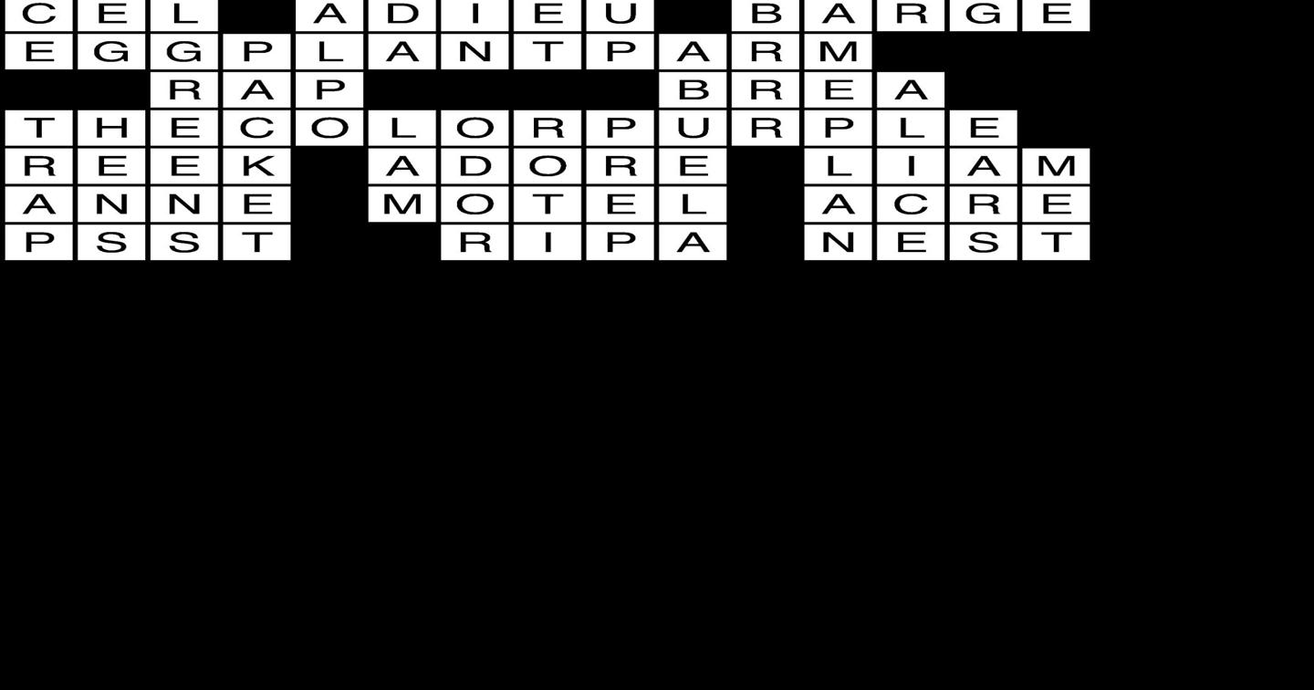 Crossword Puzzle Answers Jan. 18, 2024 Crossword Answers