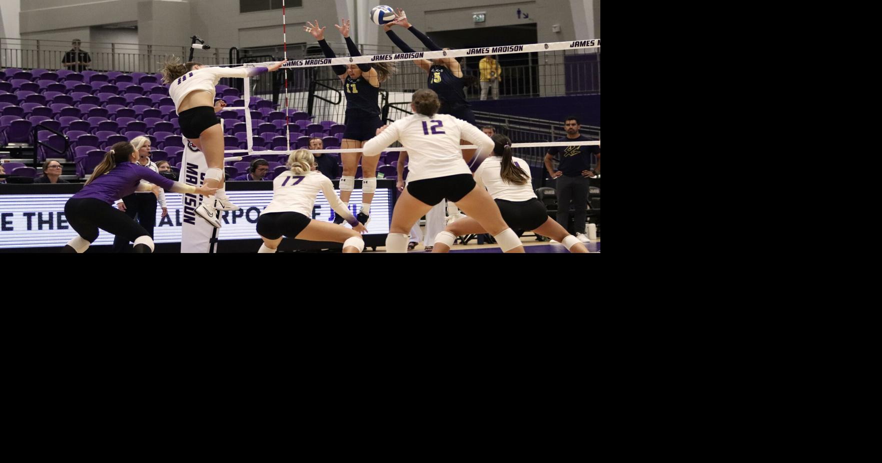 JMU volleyball falls 32 to App State in final game of doubleheader