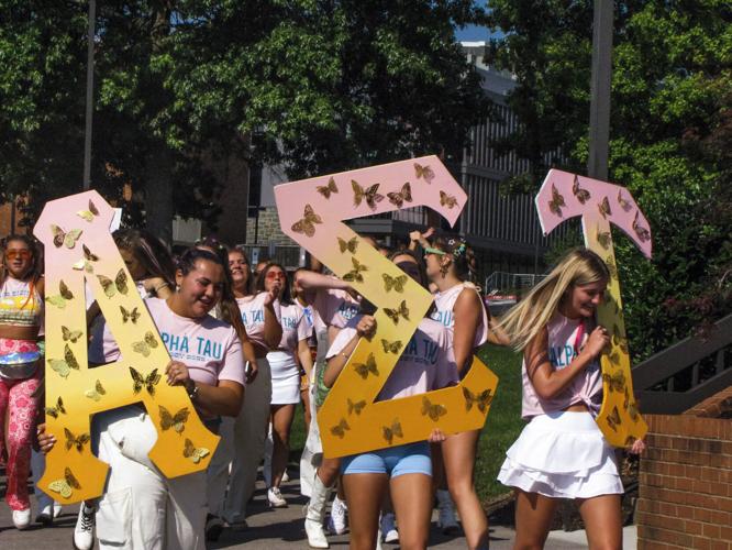JMU sororities celebrate new members on Bid Day as recruitment comes to