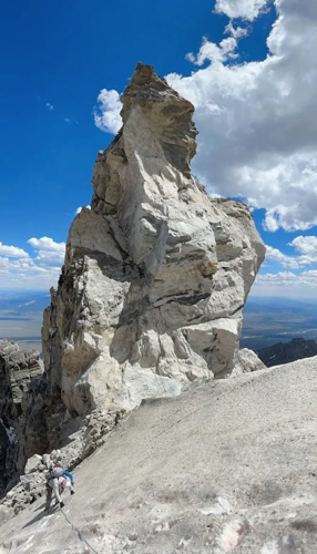First visit to Grand Teton's Second Tower after new collapse