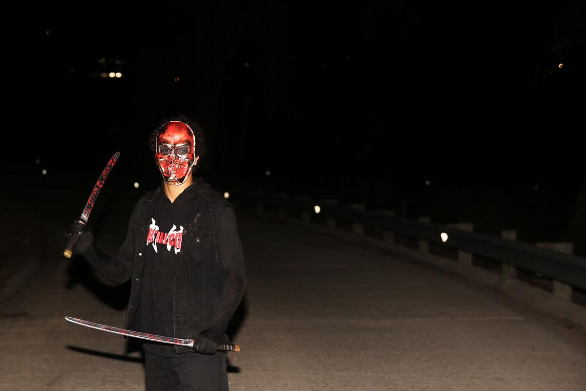 Trenton Grove was dressed as a “mortal combat character of my own design”