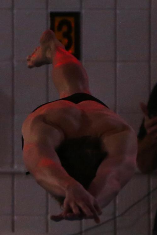 Brogan Byram dives off the blocks