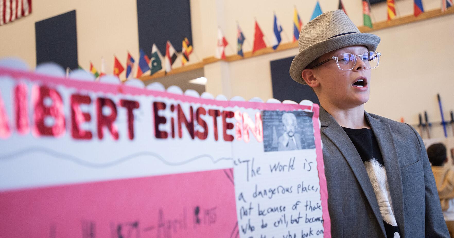 Gillette sixth graders come out swinging for living wax museum - Vimarsana News