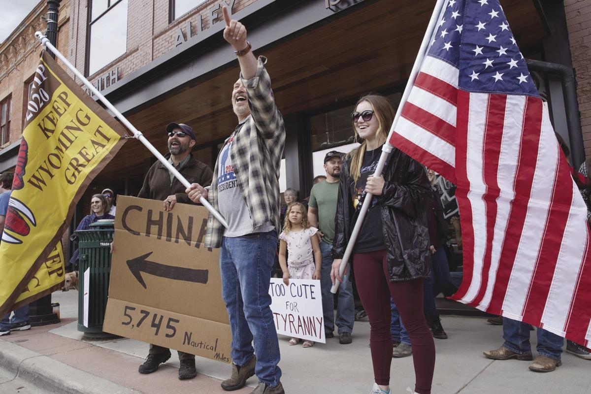 Freedom Rally Citizens Gather Outside Smith Alley In Sheridan