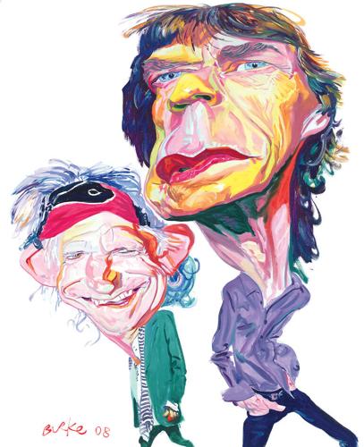 The Rolling Stones Caricature Painting Artwork Paint By Numbers Kit DIY