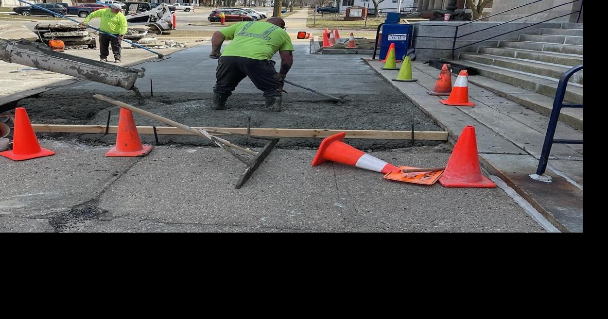 Post Office in Cadillac still open despite sidewalk repaving near front ...