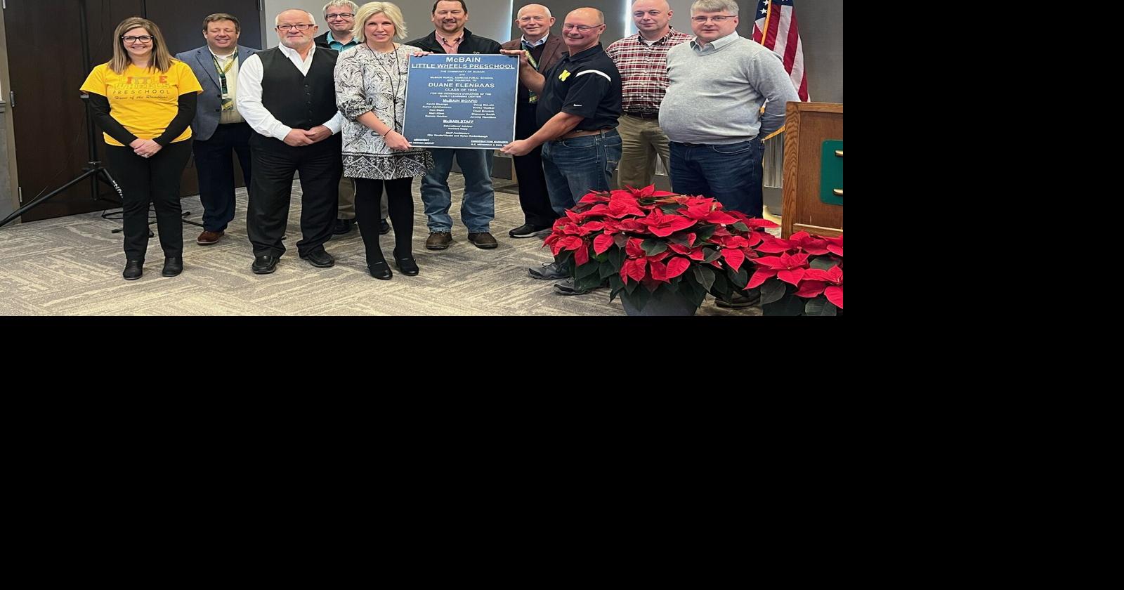 McBain community honors donor Duane Elenbaas during dedication of new preschool News