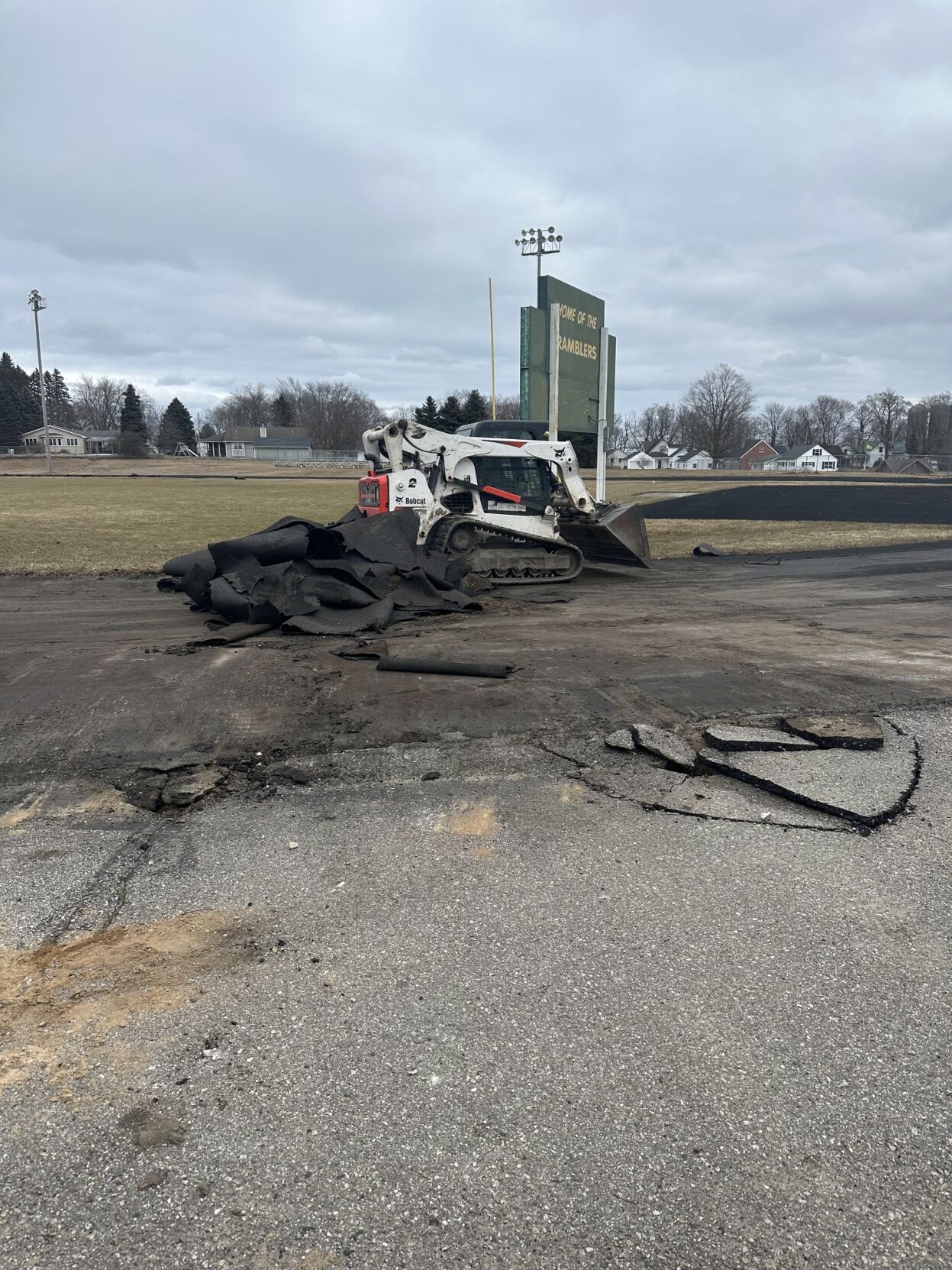 McBain School ahead of schedule on replacing track; other projects set