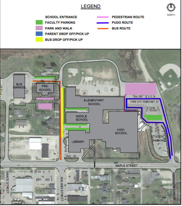 Traffic study done around McBain school finds ‘driver confusion