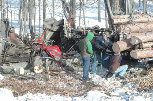 Driver killed in logging truck crash | Local News | cadillacnews.com