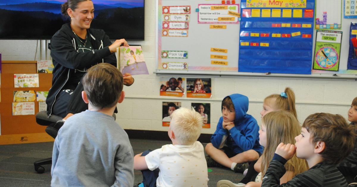 MSU women's basketball players visit Manton Schools News