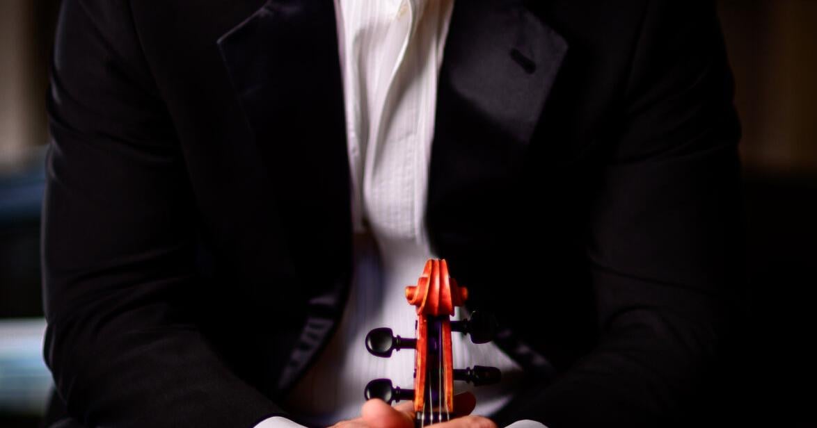 Classical violinist, religious refugee from Cuba performing in Cadillac