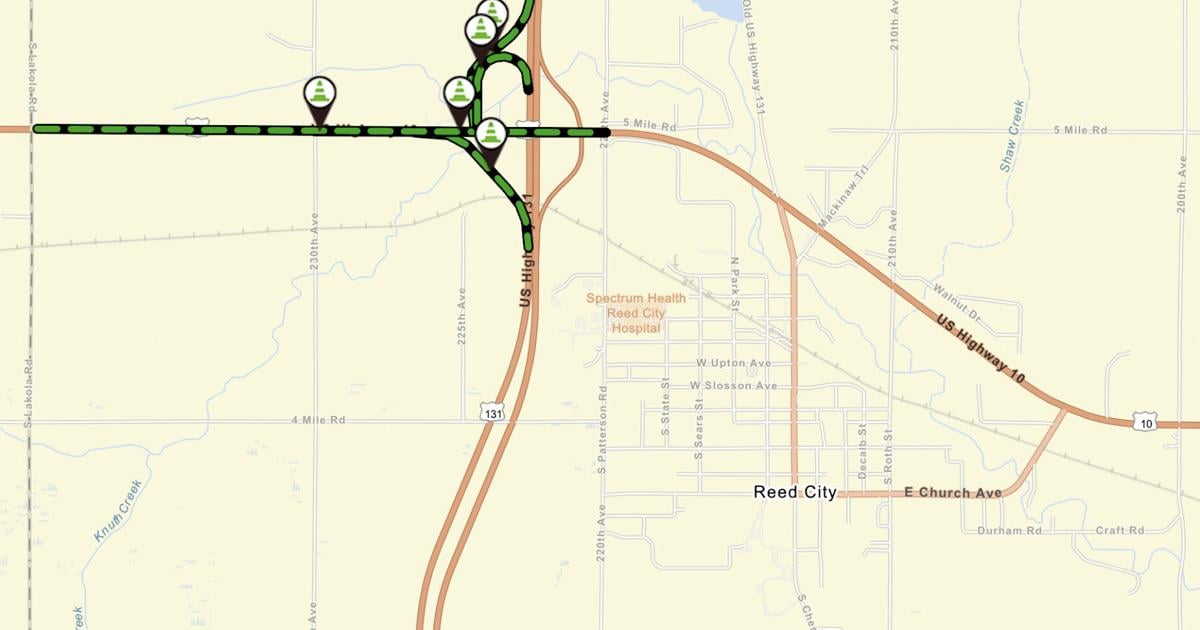 U.S. 10 resurfacing begins July 29 in Reed City