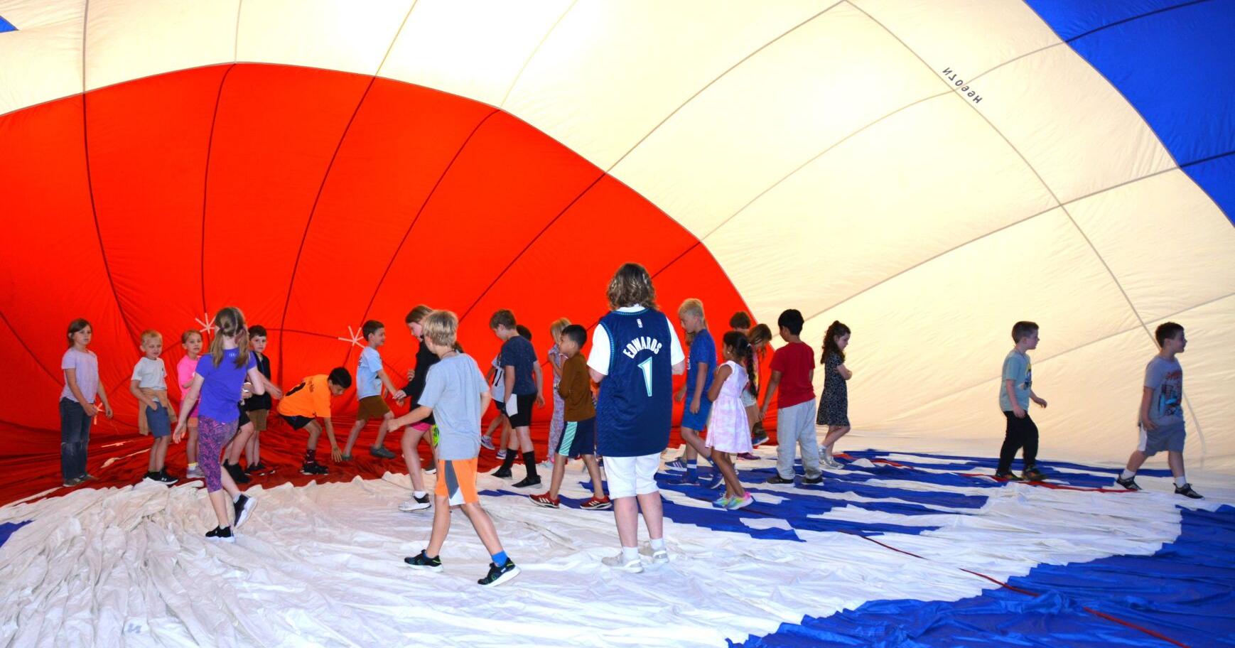St. Ann students get to walk inside hot air balloon - Vimarsana News