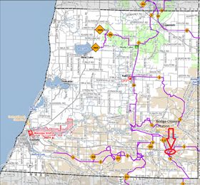 Cadillac Snowmobile Trail Map Snowmobile Trail In Manistee County Closed Due To Flooding | News |  Cadillacnews.com