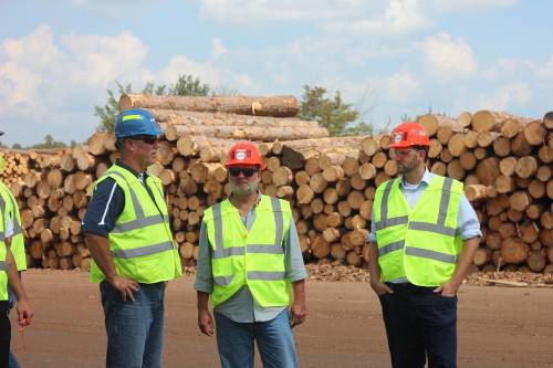 Sen. Gary Peters visits Biewer Sawmill in McBain