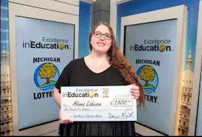 Manton reading specialist recognized by Michigan Lottery