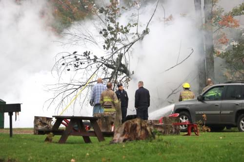 Fire At Mackinaw Timbers Cabins Quickly Extinguished News