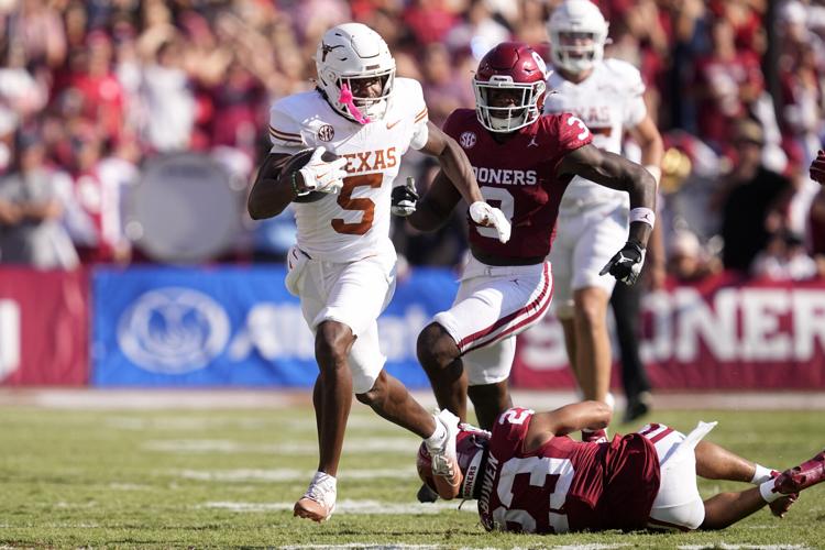 Ewers returns as No. 1 Texas beats No. 18 Oklahoma 343 in 1st Red