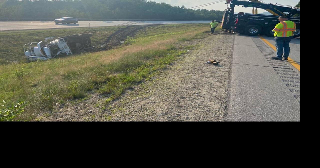 Popped Front Tire Causes Cement Truck To Roll Over Local News