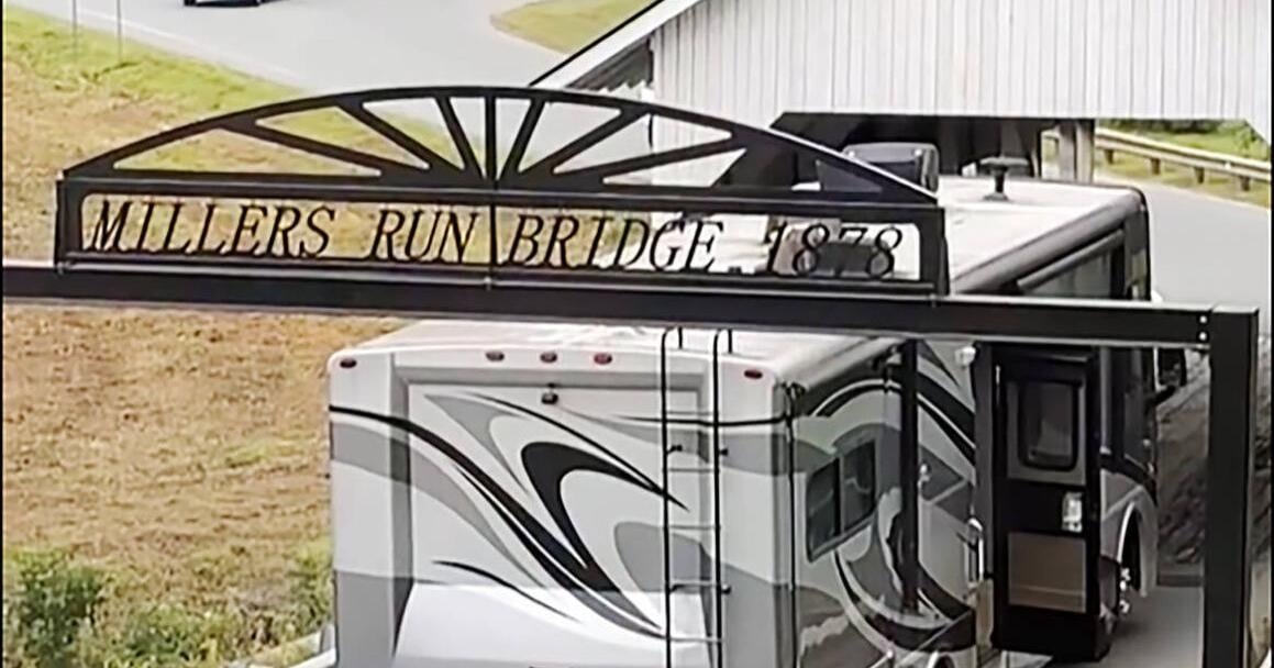 Once Again, Steel Barriers Protect Miller’s Run Covered Bridge From Oversized Vehicle