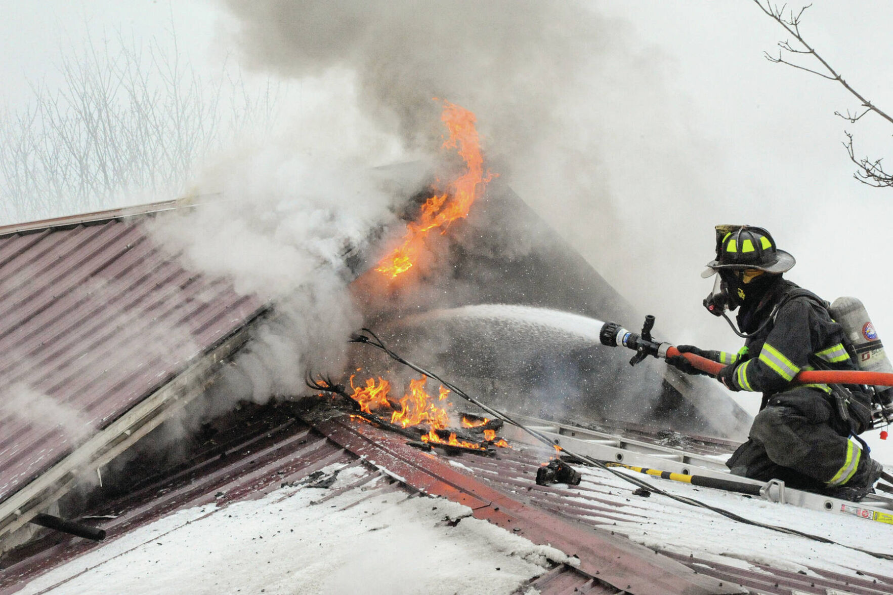 Firefighters From Several Towns Converge On Monroe House Fire | Local ...