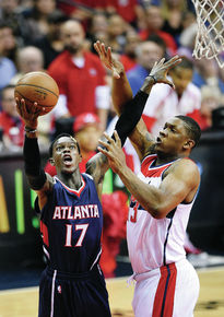 Pierce's Shot Too late, Hawks Hold On To Beat Wizards 94-91
