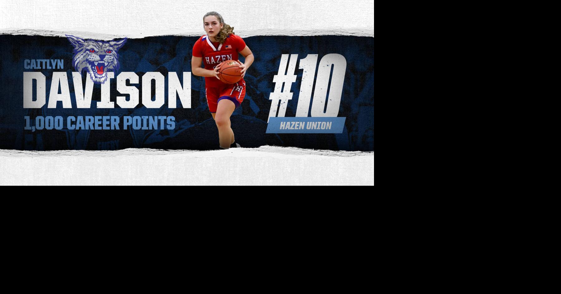 Thursday H.S. Girls Roundup Davison Nets 1,000th Career Point As Hazen Rattles Off Win No. 10