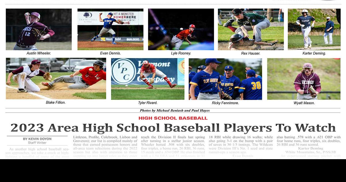 2023 Area High School Baseball Players To Watch Local Sports