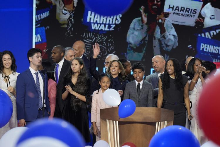 Kamala Harris' racial and cultural firsts were onstage throughout the