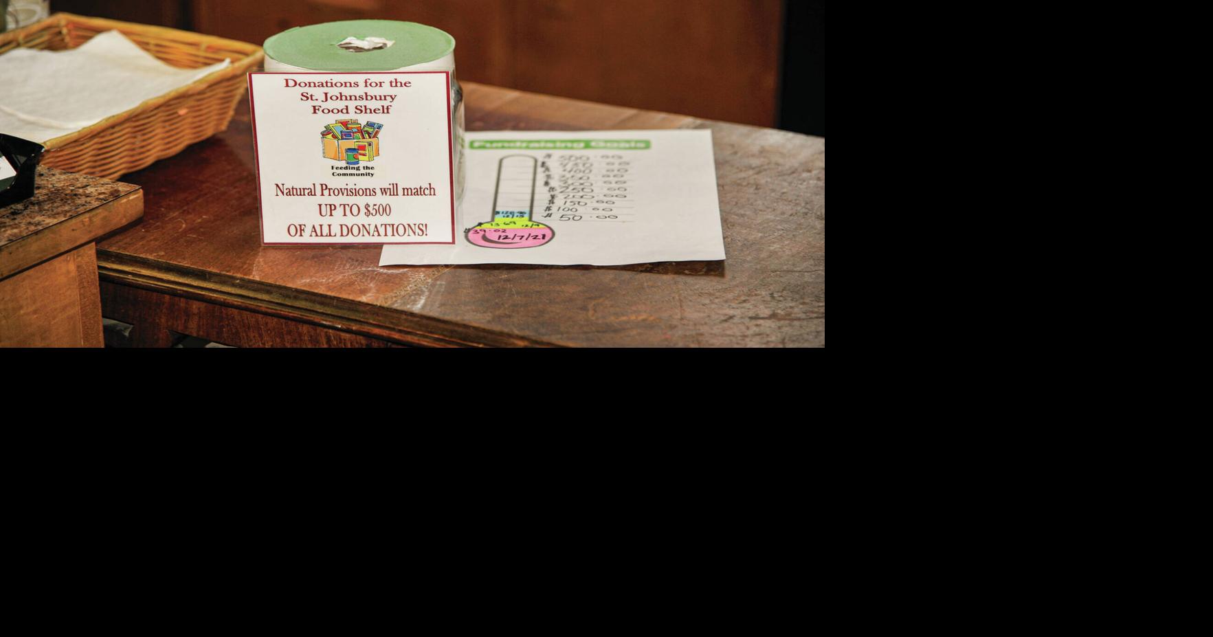 Match Natural Provisions In Support For St. Johnsbury Food Shelf