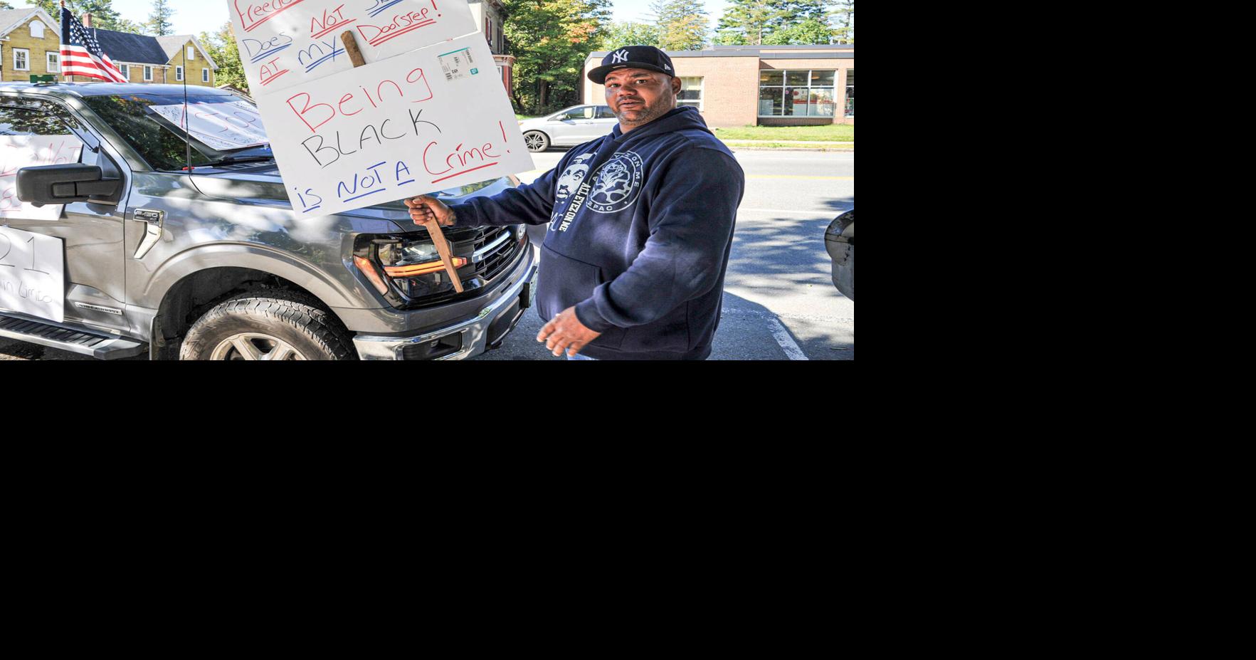 Lyndon Man Subject To Neighbor’s No Stalking Order Protests In Front Of Courthouse