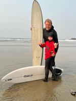 Local surfers rip it up at Agate Beach Surf Classic