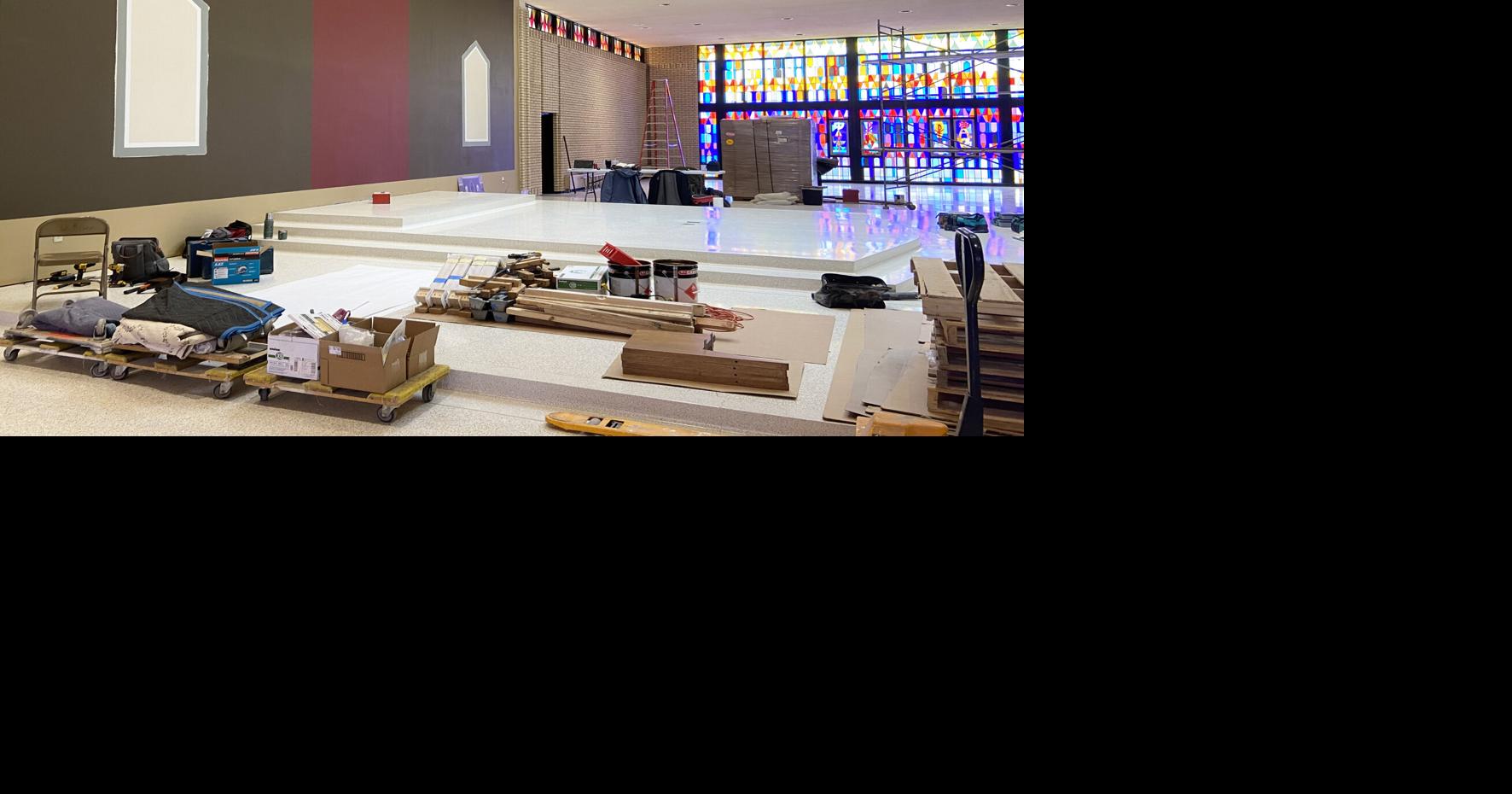 St. Pius renovations near completion; first Mass in new space set for