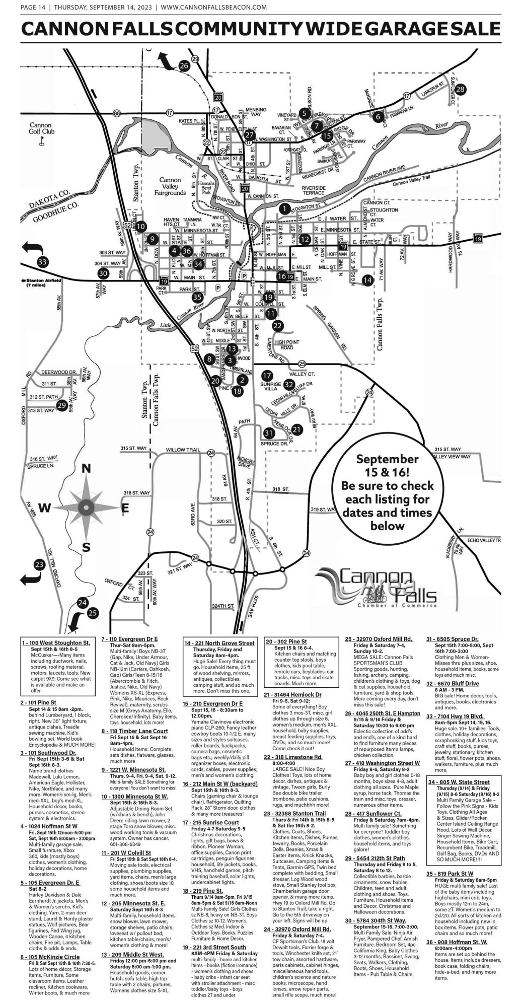 Garage Sale Map.pdf | | cannonfallsbeacon.com