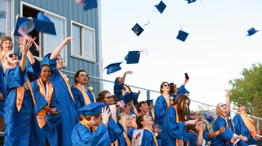 Randolph's class of 2022 graduates on beautiful Saturday evening