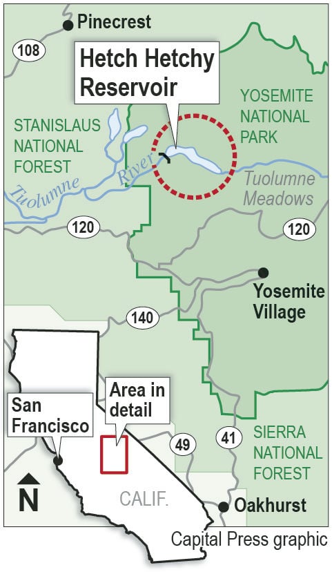 Hetch Hetchy Water System Map