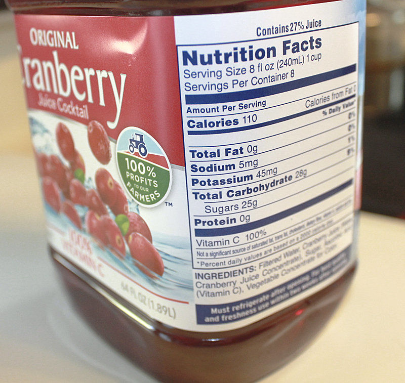 33 Cranberry Juice Nutrition Label Label Design Ideas 2020