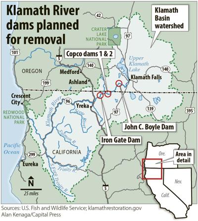 Klamath dams slated for removal