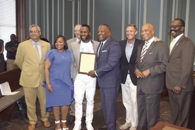 Famous actor Kendrick Cross honored