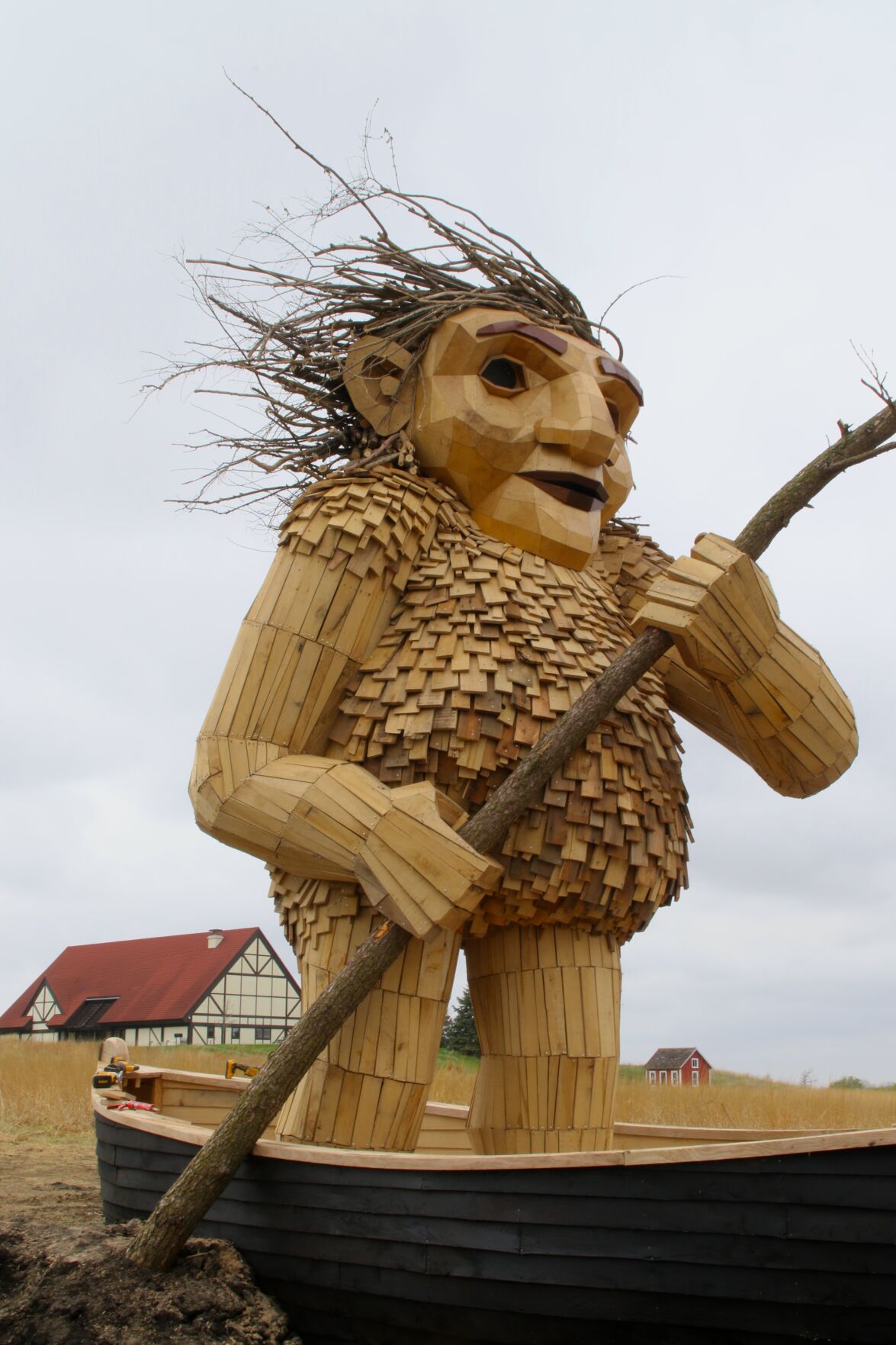 Iowa's Danish Village decorated with cultural sculpture