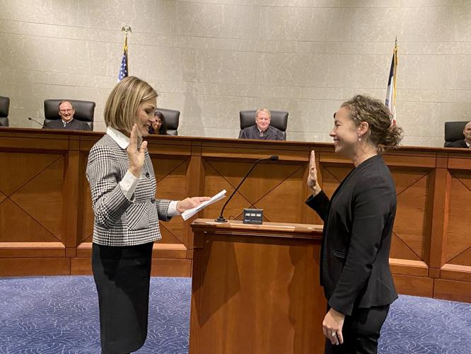 Gina Badding takes oath for Iowa Court of Appeals News