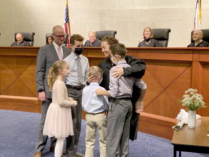 Gina Badding takes oath for Iowa Court of Appeals News