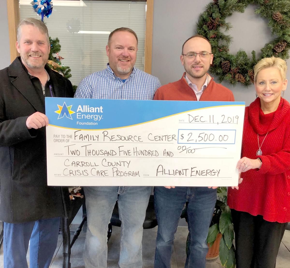 Alliant Energy Foundation Awards 2 500 Grant To Frc News Carrollspaper Com