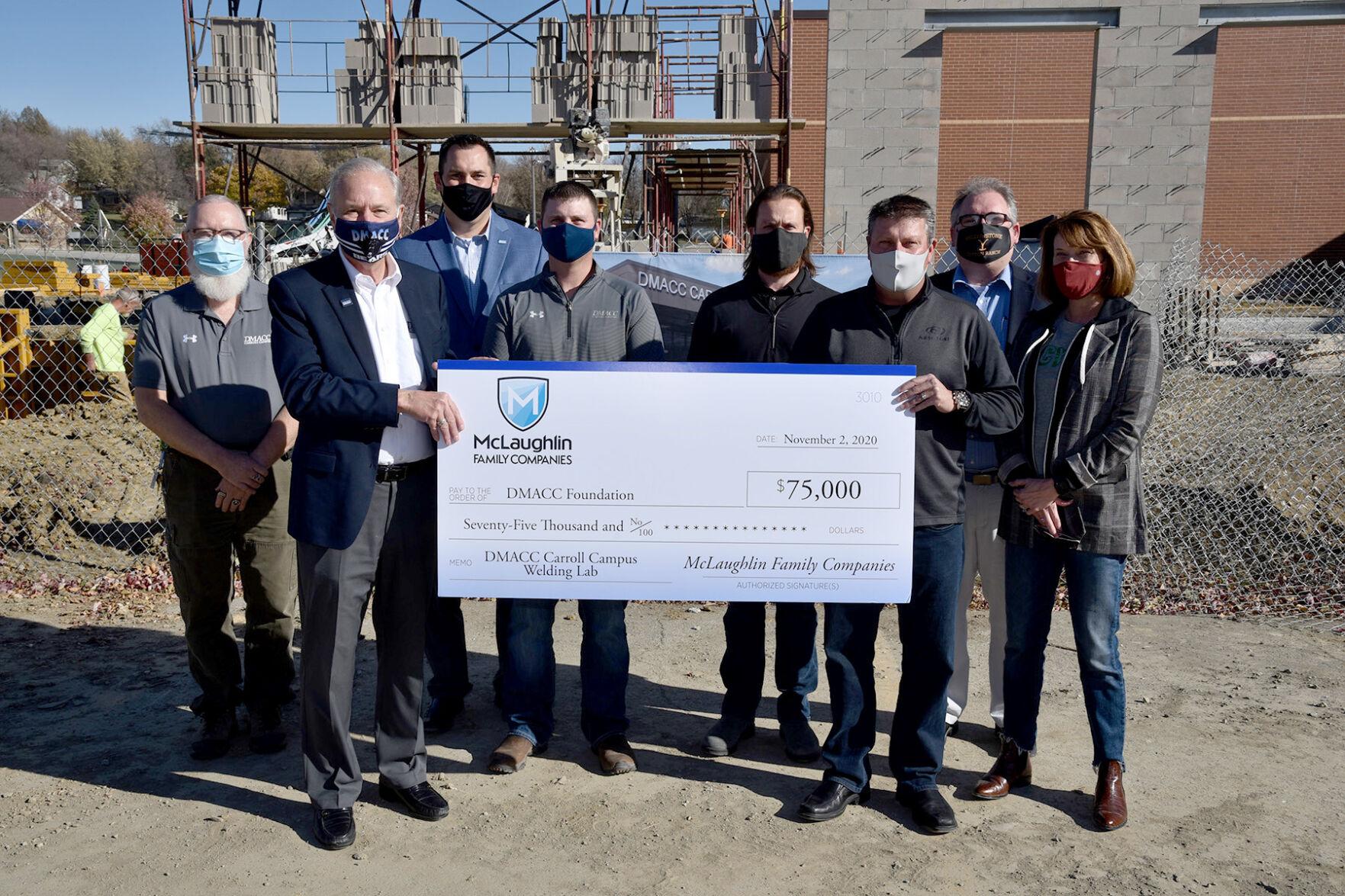 McLaughlin Family Companies donates 75K to DMACC Carroll project