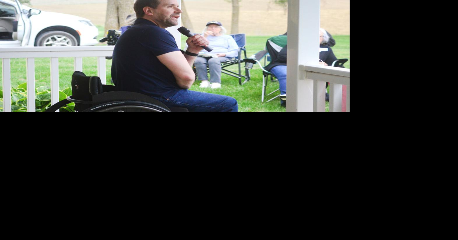 Turek at Meet & Greet stop in Carroll County