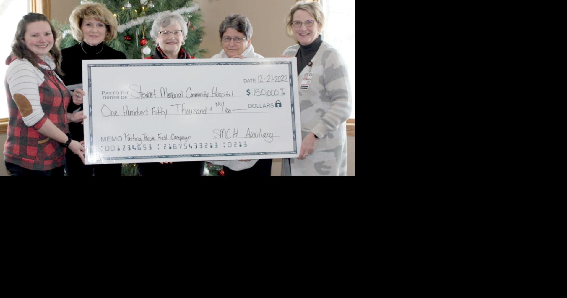 SMCH Auxiliary presents 3rd donation for Putting People First Renovation Project |  News